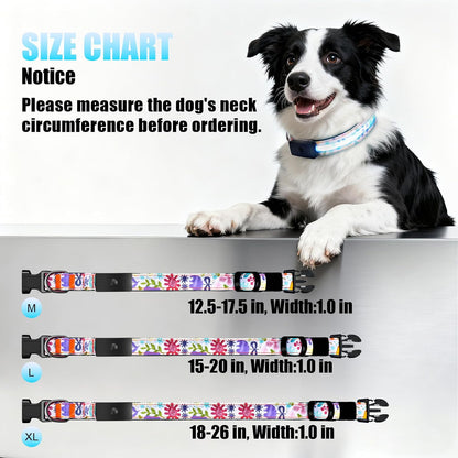 LED Dog Collar Rechargeable Color Changing, Brightest Light up Dog Collars