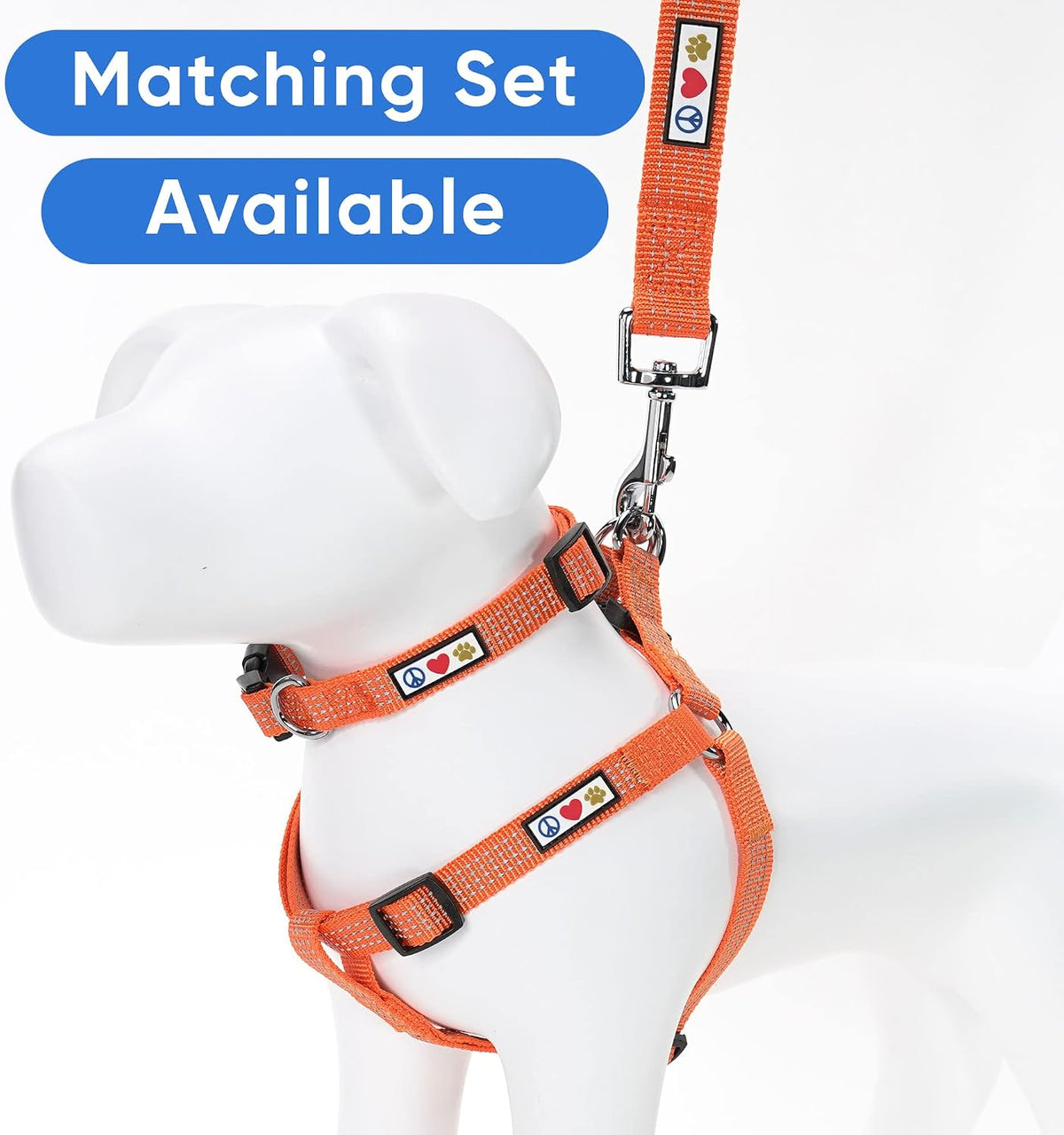 Vibrant Orange Reflective Dog Leash - 6 Ft Durable & Lightweight Lead for Medium to Large Dogs and Puppies