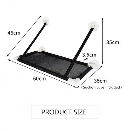Cat Window Perch Hammock Bed Cooling Breathable Deck Window Suction Cups Seat Cat Shelves Sunbath Hammock Bed for Cat Hold UP