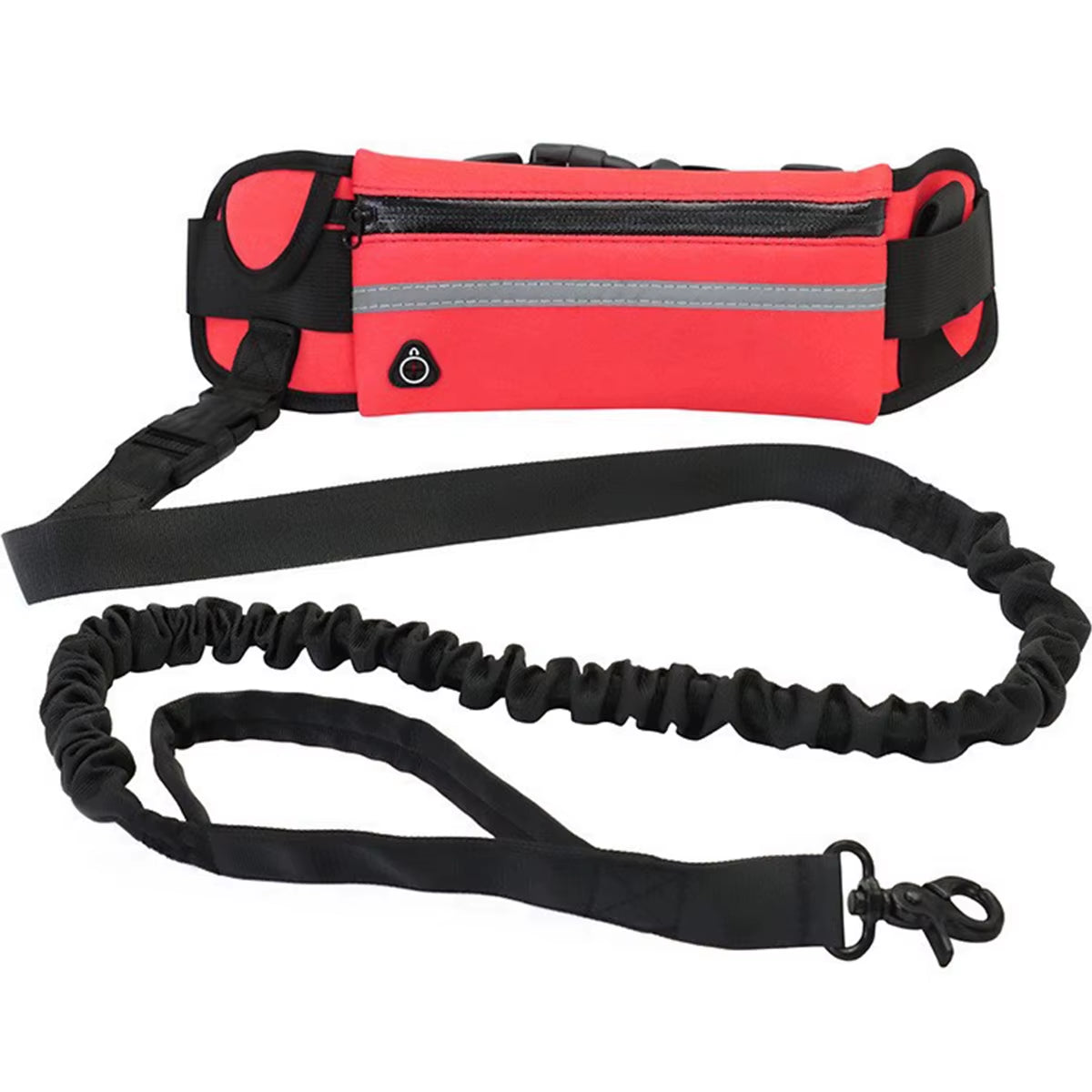 Hands-Free Reflective Dog Leash with Waist Bag