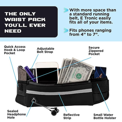 Hands-Free Reflective Dog Leash with Waist Bag